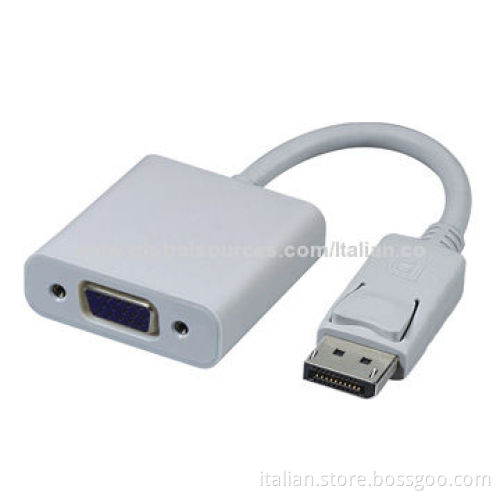 DisplayPort to VGA Adapter Cable, Supports Full DisplayPort Link TrainingNew